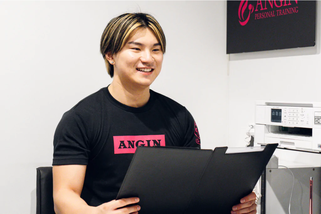 相澤トレーナーのカウンセリング風景